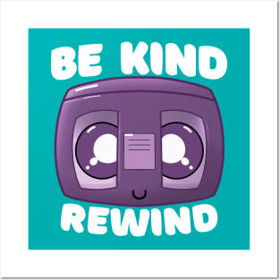 Memory Rewind Kawaii VHS Tape Posters and Art